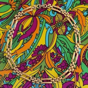 Vintage Monet Gold-Plated Smooth Link Choker Necklace